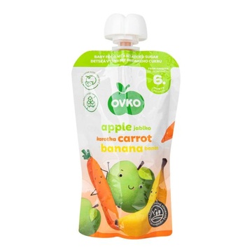 Příkrm jablko, mrkev, banán 120 g Ovko